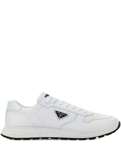 Prada White Nylon And Leather Prax 2.0 Sneakers In Multi