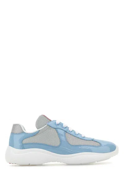 Prada America's Cup Panelled Sneakers In Multi