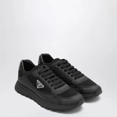 PRADA PRADA  SNEAKERS PRAX 2.0 IN BLACK FABRIC AND MESH