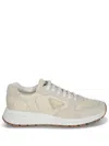 Prada Prax 01 Sneakers In Re-nylon And Suede Leather In White