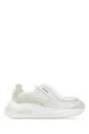 Prada Panelled Leather Chunky Sneakers In White