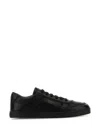 Prada Leather Sneakers With Flat Sole And Round Toe