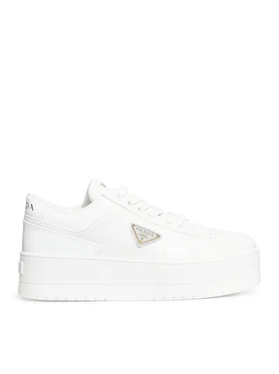 Prada Sneakers With Platform In White