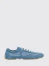 Prada Light Blue Lace Up Sneakers In Blue