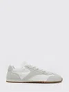 Prada Low Top Sneakers Rubber Sole Suede Panels In White
