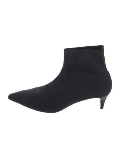 Pre-owned Prada Sock Boots In Black
