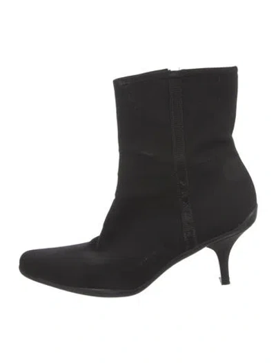 Pre-owned Prada Sock Boots In Black