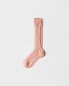 Prada Cotton Socks In Pink