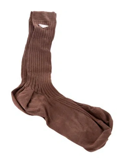 Pre-owned Prada Socks In Brown