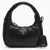 Prada Enamel Triangle-logo Leather Shoulder Bag