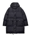 Prada Soft Canvas Down Parka In Blue