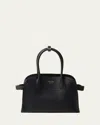 Prada Soft Grain Leather Shoulder Bag In F0002 Nero