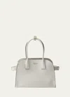 Prada Soft Grain Leather Shoulder Bag In F03bh Caramel 0