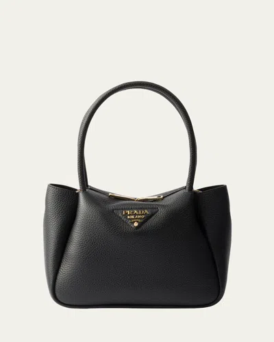 PRADA SOFT LEATHER SHOULDER BAG