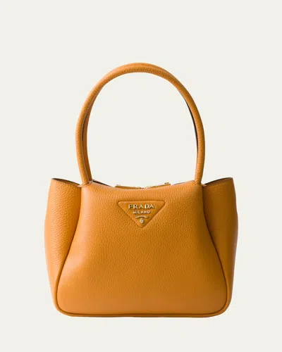 PRADA SOFT LEATHER SHOULDER BAG