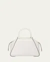 Prada Soft Leather Top-handle Bag In F0009 Bianco
