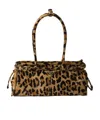 Prada Pony Skin Leather Medium Handbag In Brown
