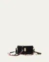 Prada Soft Sound Leather Shoulder Bag In F0002 Nero