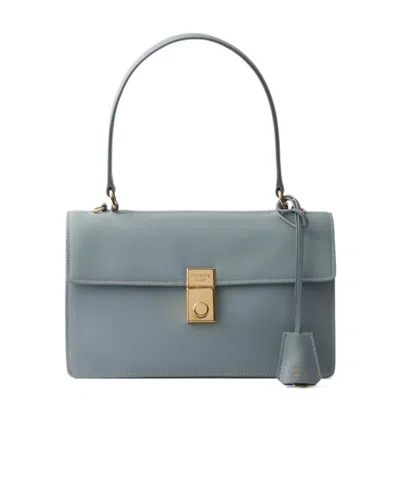 PRADA PRADA LOGO-ENGRAVED MEDIUM SHOULDER BAG