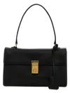 Prada Soft Sound Shoulder Bags Black