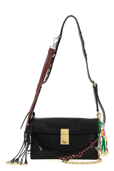 Prada ' Soft Sound' Small Shoulder Bag In Black
