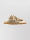 Prada Soft Suede Slide Sandals