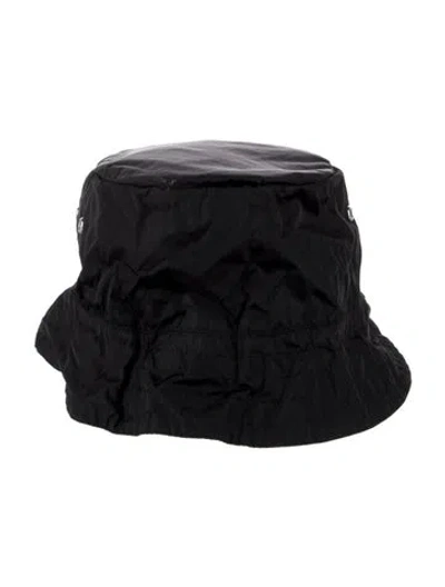 Pre-owned Prada Solid Bucket Hat In Black