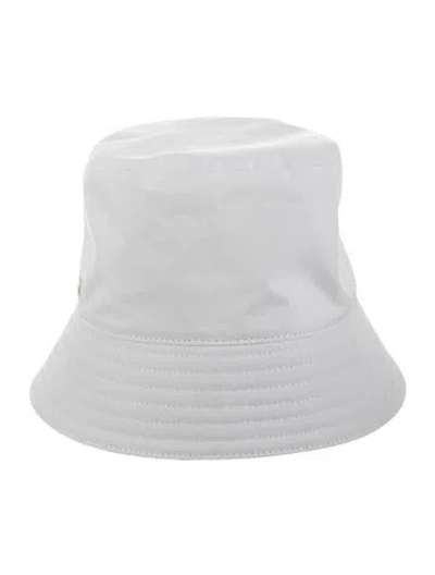 Pre-owned Prada Solid Bucket Hat In Grey