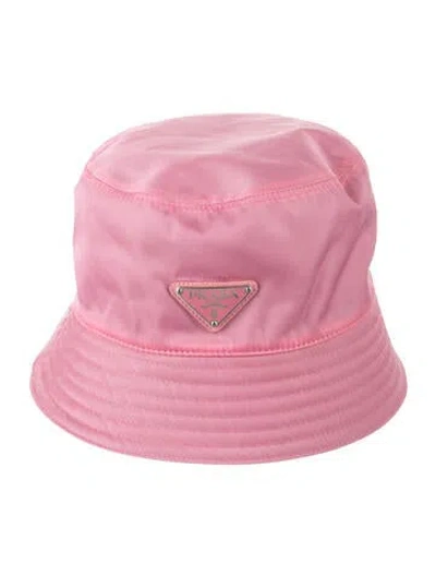 Pre-owned Prada Solid Bucket Hat In Pink