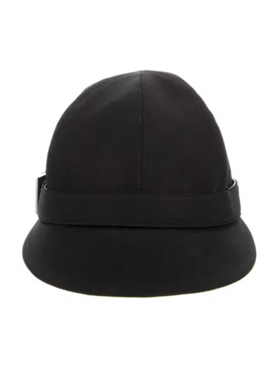 Pre-owned Prada Solid Cap In Black