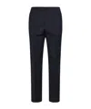 Prada Solid Color Casual Pants In Blue