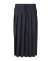 Prada Solid Color Skirt In Blue
