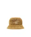 Prada Solid Color Straw Hat In Brown