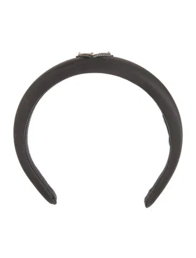 Pre-owned Prada Solid Headband In Black