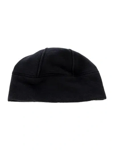 Pre-owned Prada Solid Knit Beanie In Black