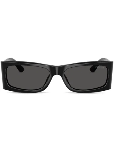 Prada Sonnenbrille Mit Eckigem Gestell In Schwarz