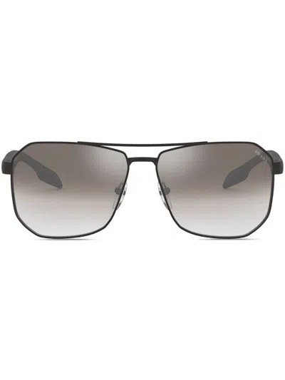 PRADA GEOMETRIC-FRAME SUNGLASSES