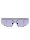 Prada Sonnenbrille Mit Shield-gestell In Gray