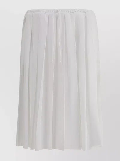 Prada Sophisticated Jersey Midi Skirt With Adjustable Fit
