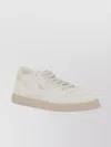Prada Sophisticated Leather Sneakers Monogram Detail