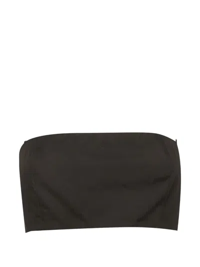 Pre-owned Prada Spaghetti-strap Crop Top In Black
