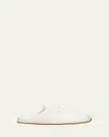 Prada Spark Leather Sneaker Mules In White