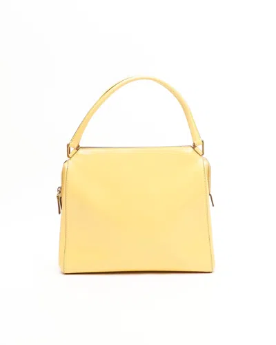 Prada Spazzolato Bag In Yellow