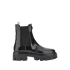 Prada Ankle Boots With Chunky Sole And Pull Tabs In Black
