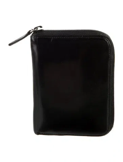 Pre-owned Prada Spazzolato Leather Wallet In Black
