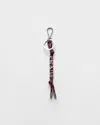 Prada Speedrock Cord Key Ring In Black