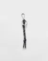 Prada Speedrock Cord Key Ring In Black
