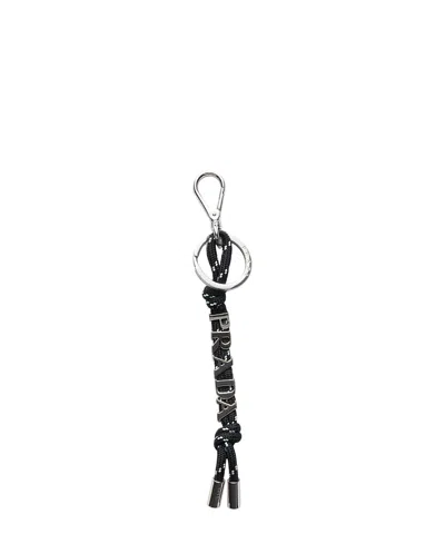 Prada Speedrock Cord Key Ring In White