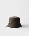 Prada Speedrock Re-nylon Bucket Hat In Green