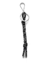 Prada Speedrock Cord Key Ring In Gray